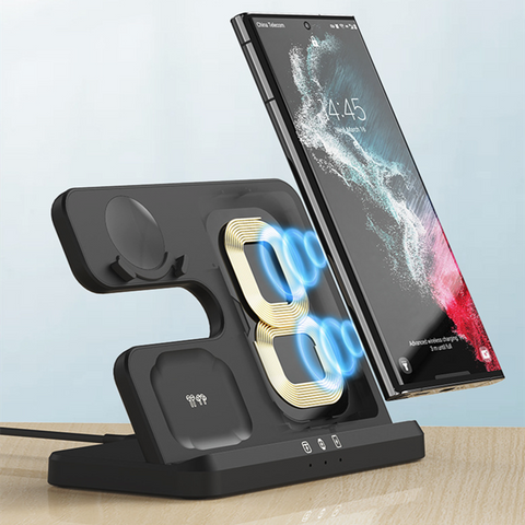 3 in 1 Wireless Charging Station for All Samsung Phones